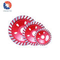 115mm continuous turbo diamond grinding cup wheel for wet disc/dry disc for concrete